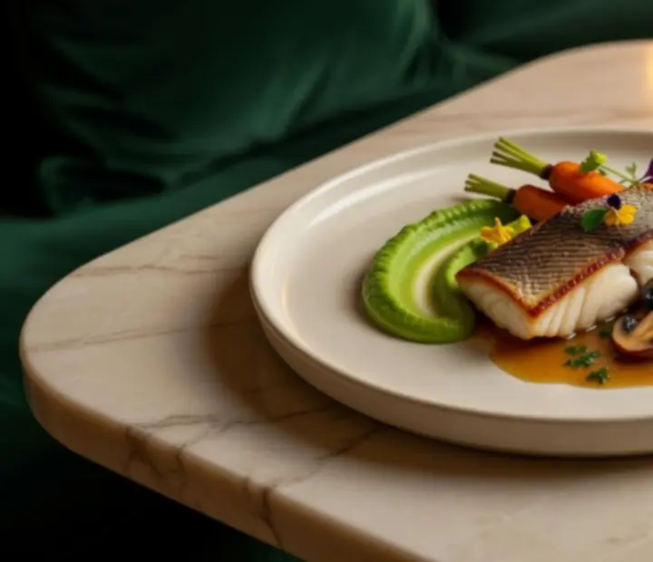 Cinematic presentation of a contemporary dish at Wonderstar s. r. o.